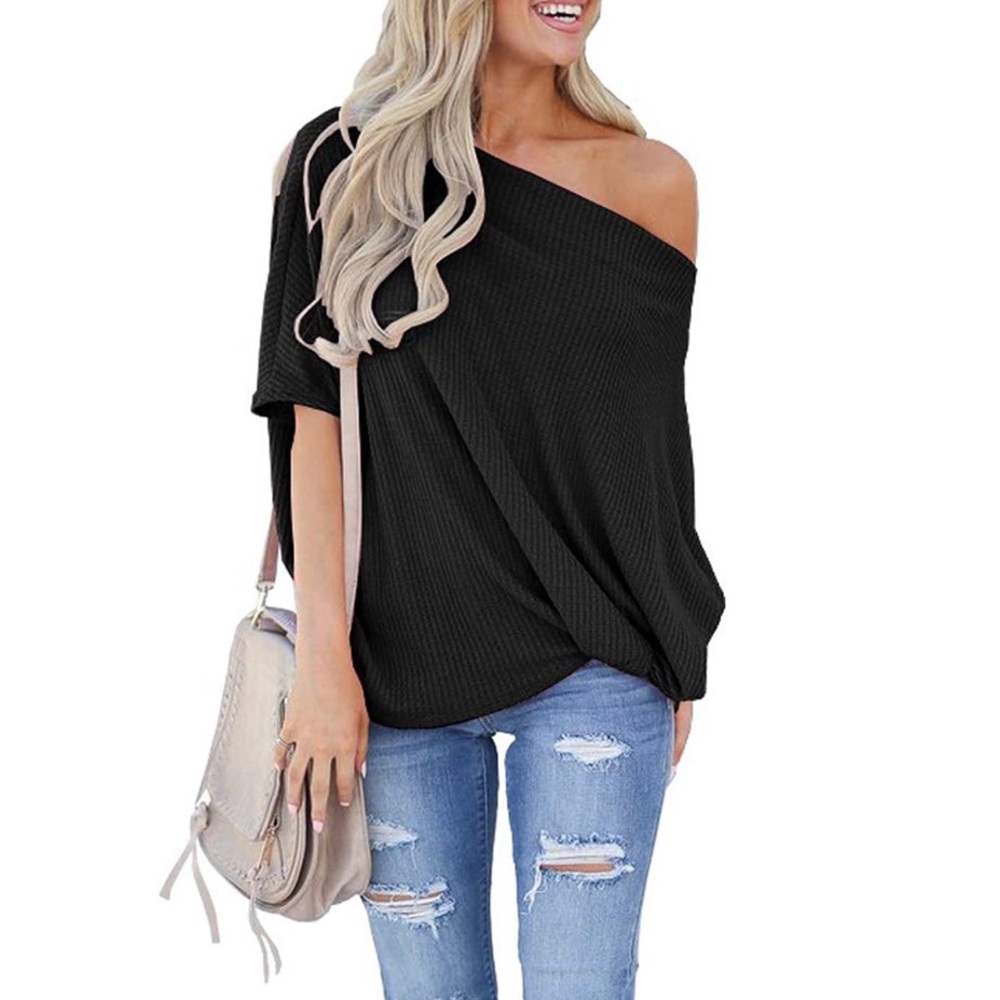 ✦ NWT Off the Shoulder Waffle Knit Top ✦